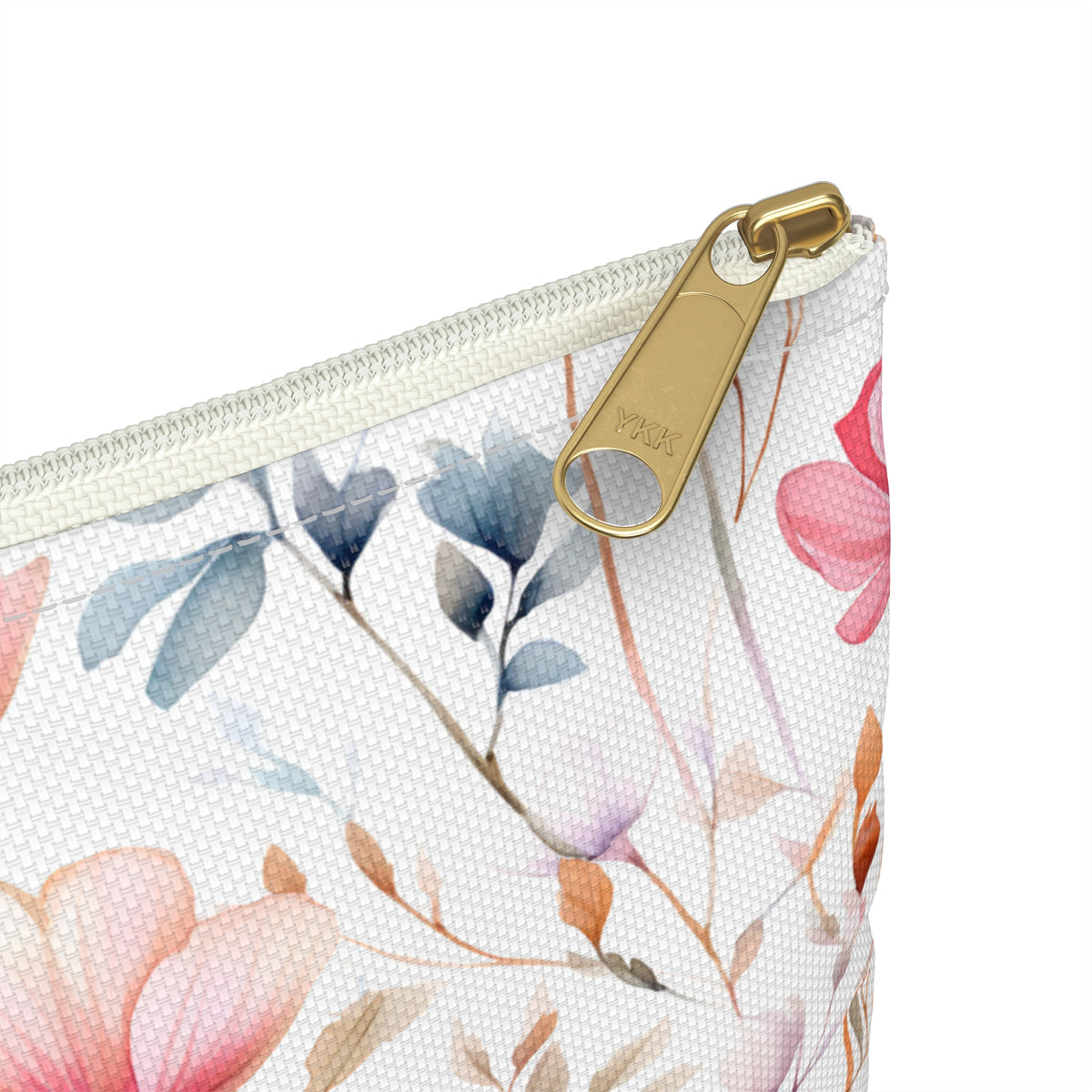 Colour Floral Pattern, Watercolour, Flowers, Accessory Pouch