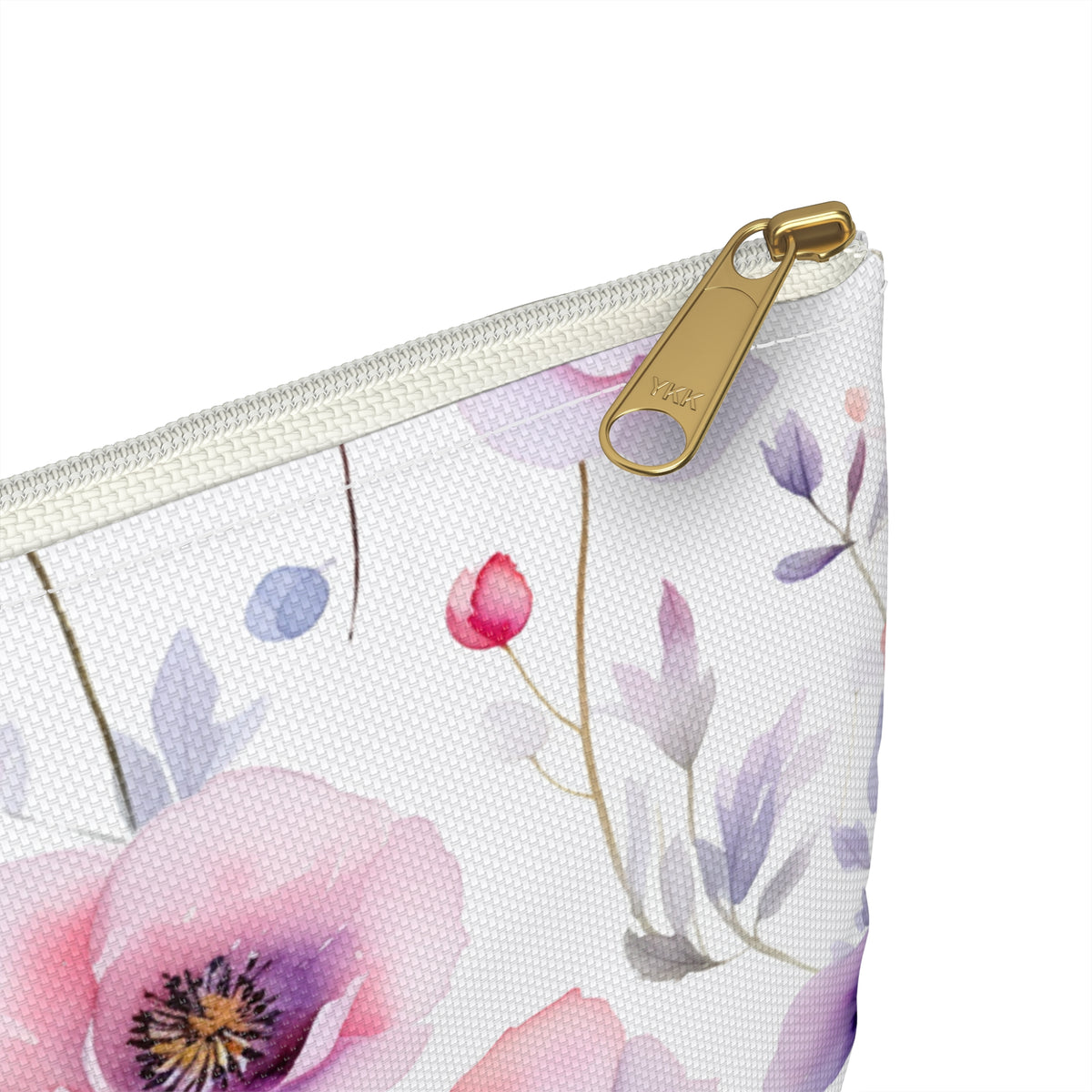 Colour Floral Pattern, Watercolour, Flowers, Accessory Pouch