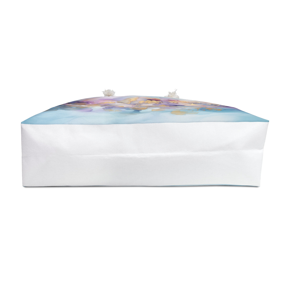 Orchid Purple, Teal Blue, Watercolour, Gold Streaks, Marbled, Weekender Bag