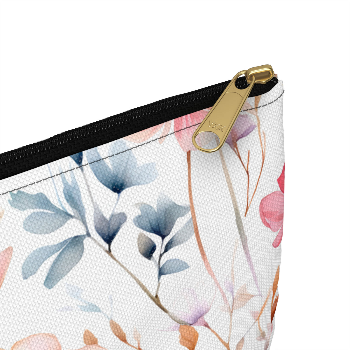 Colour Floral Pattern, Watercolour, Flowers, Accessory Pouch