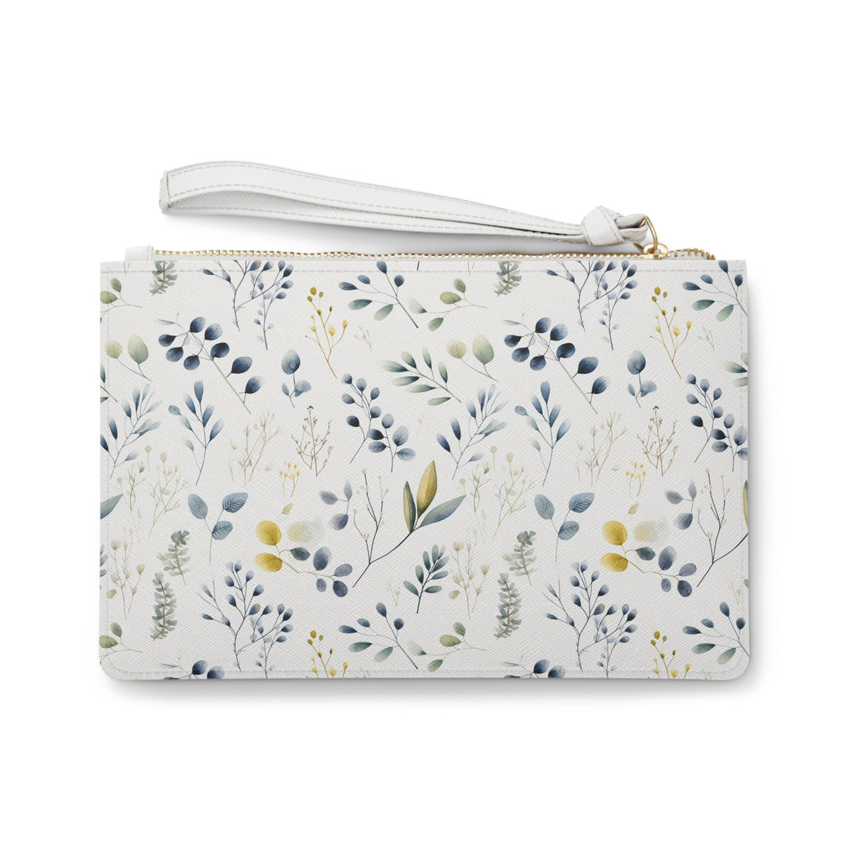 Botanicals Floral Pattern, Watercolour, Flowers, Clutch Bag