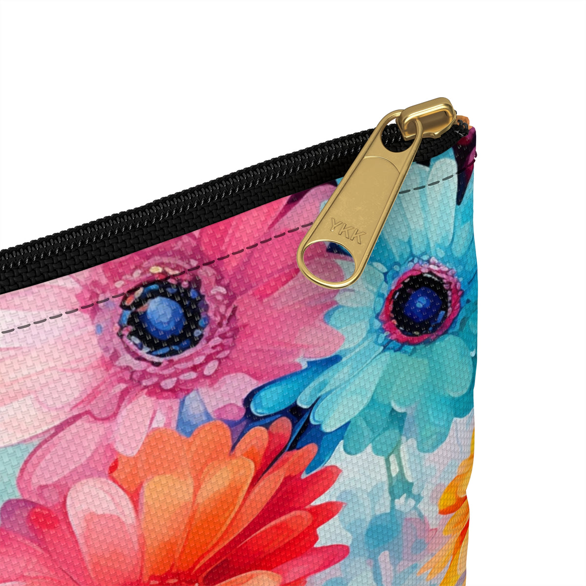 Colour Gerberas Floral Pattern, Watercolour, Flowers, Accessory Pouch