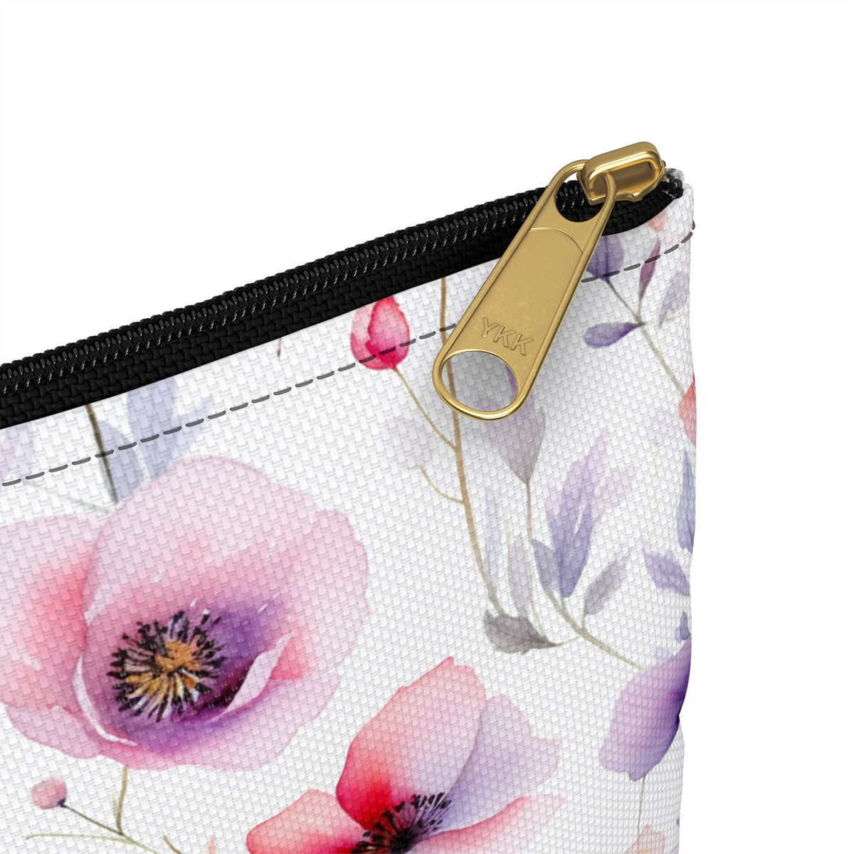 Colour Floral Pattern, Watercolour, Flowers, Accessory Pouch