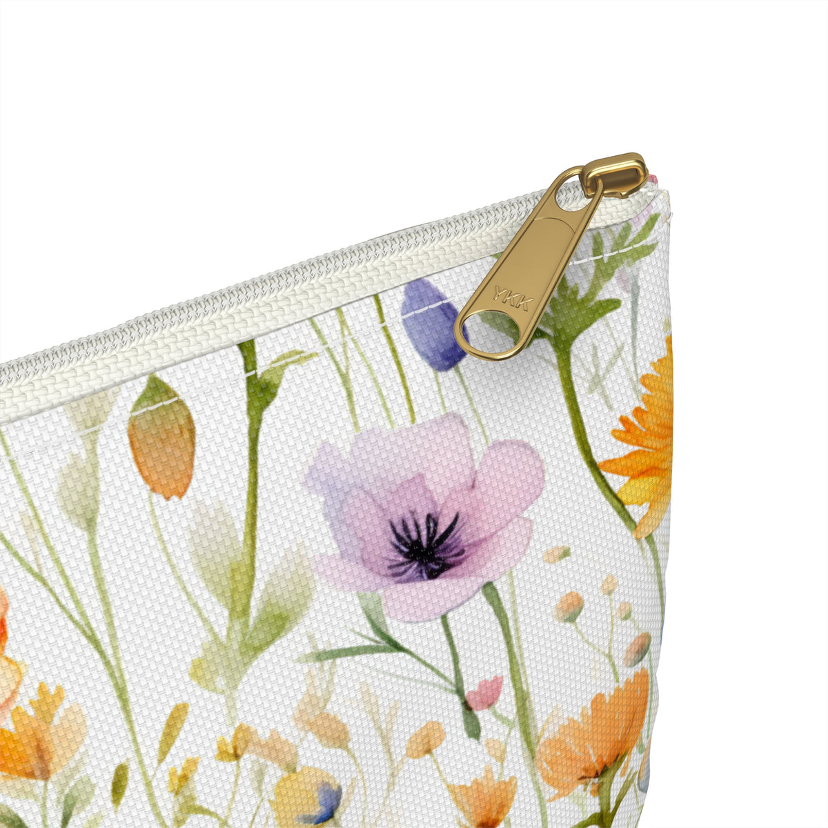 Colour Floral Pattern, Watercolour, Flowers, Accessory Pouch