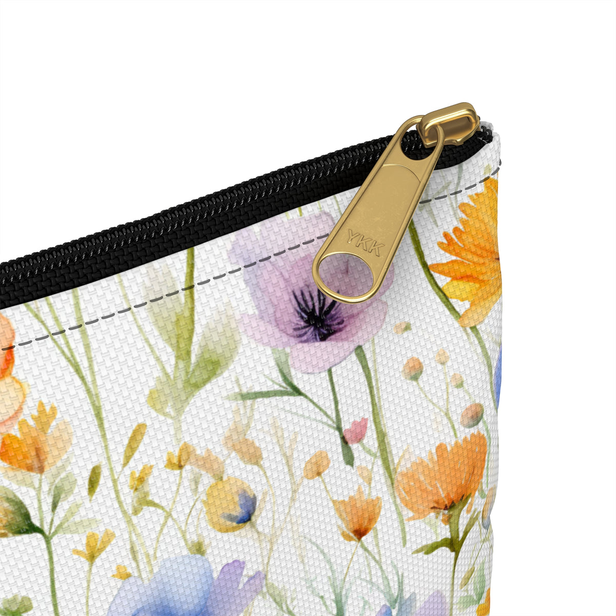 Colour Floral Pattern, Watercolour, Flowers, Accessory Pouch