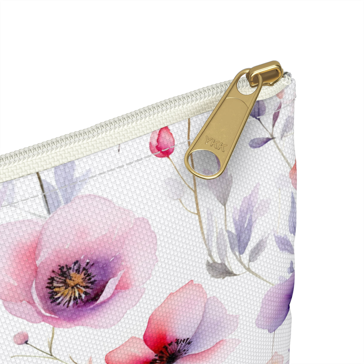 Colour Floral Pattern, Watercolour, Flowers, Accessory Pouch