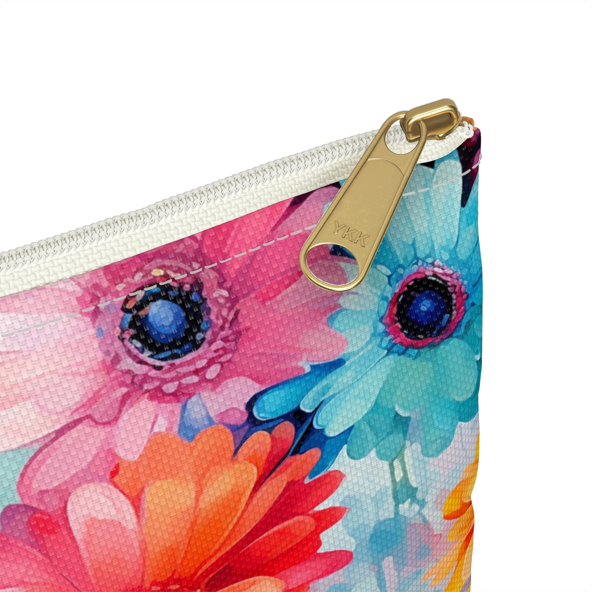 Colour Gerberas Floral Pattern, Watercolour, Flowers, Accessory Pouch