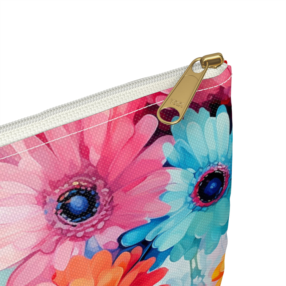 Colour Gerberas Floral Pattern, Watercolour, Flowers, Accessory Pouch