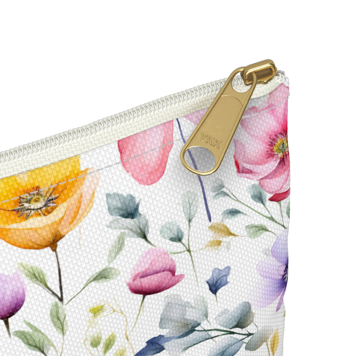 Colour Floral Pattern, Watercolour, Flowers, Accessory Pouch