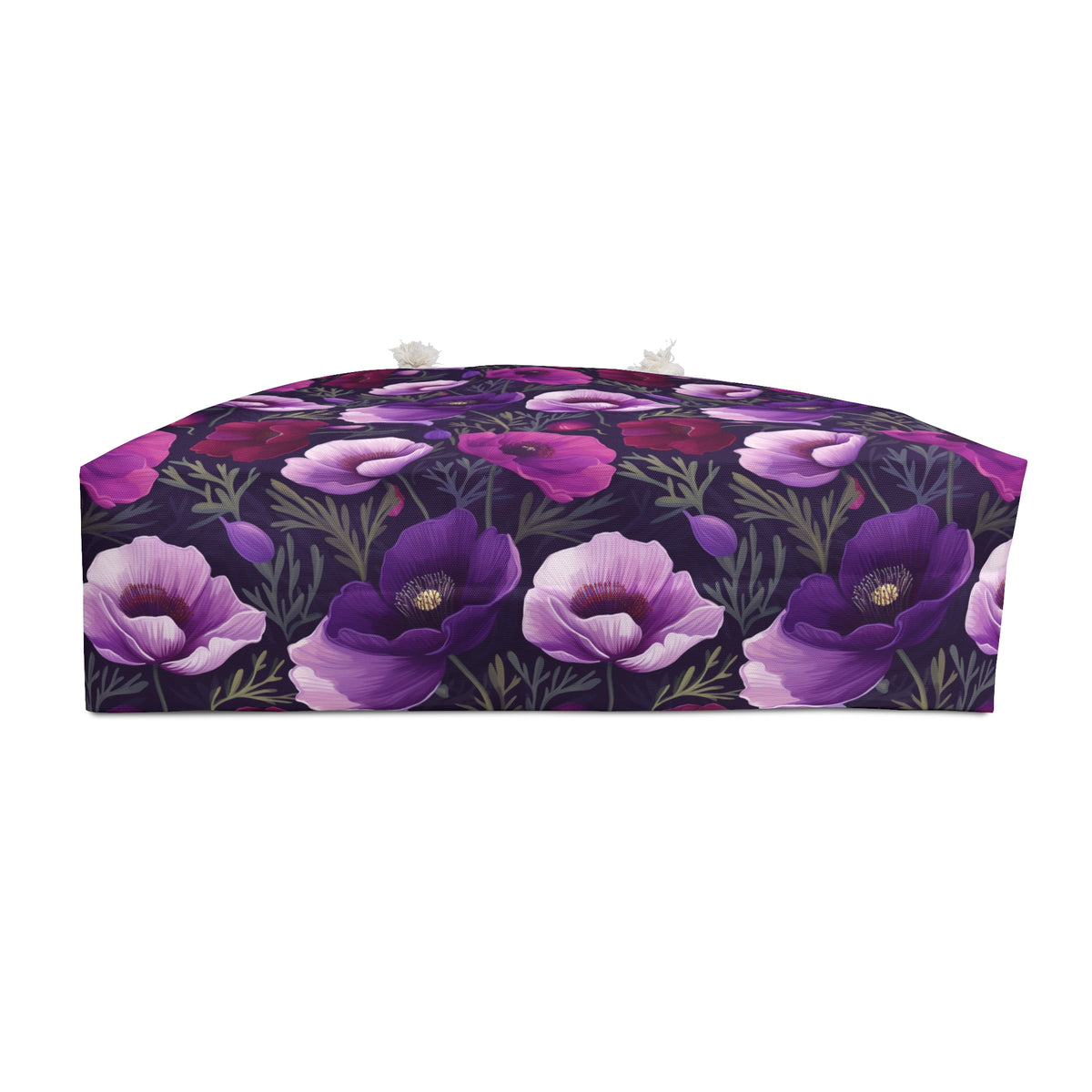 Purple Poppies Floral Pattern, Watercolour, Flowers, Weekender Tote Bag