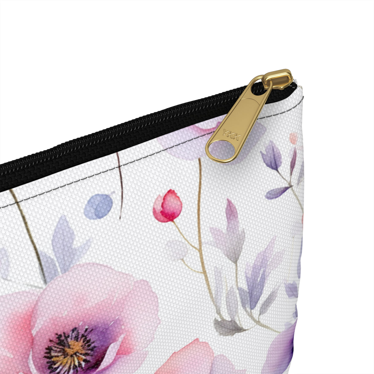 Colour Floral Pattern, Watercolour, Flowers, Accessory Pouch