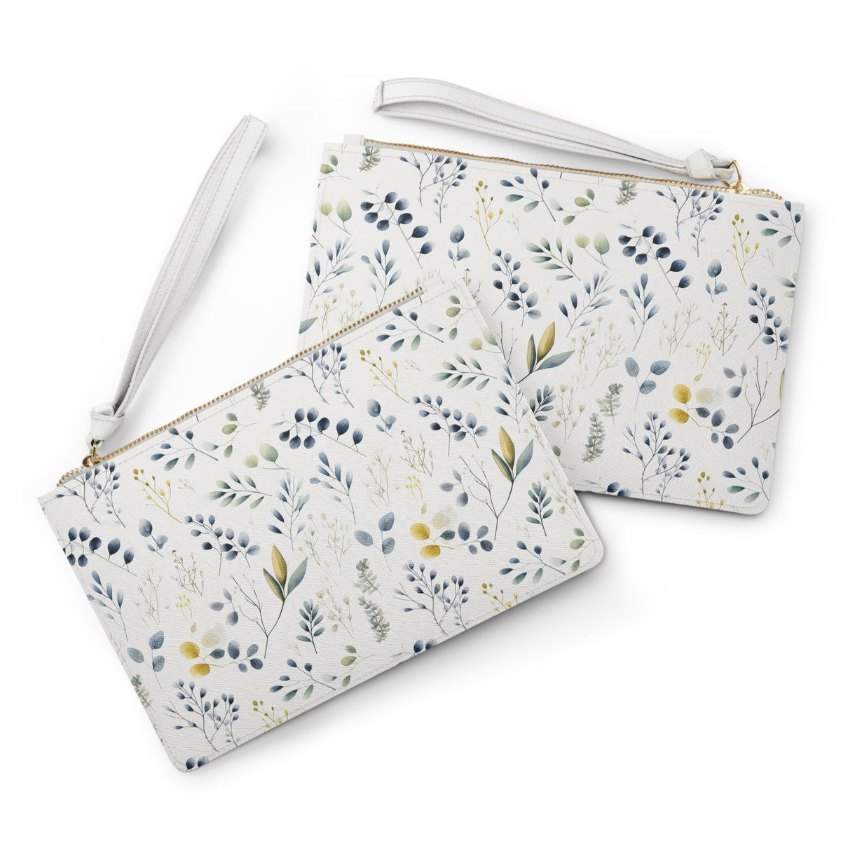 Botanicals Floral Pattern, Watercolour, Flowers, Clutch Bag