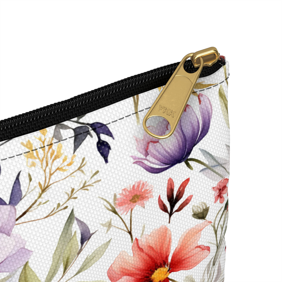 Colour Floral Pattern, Watercolour, Flowers, Accessory Pouch