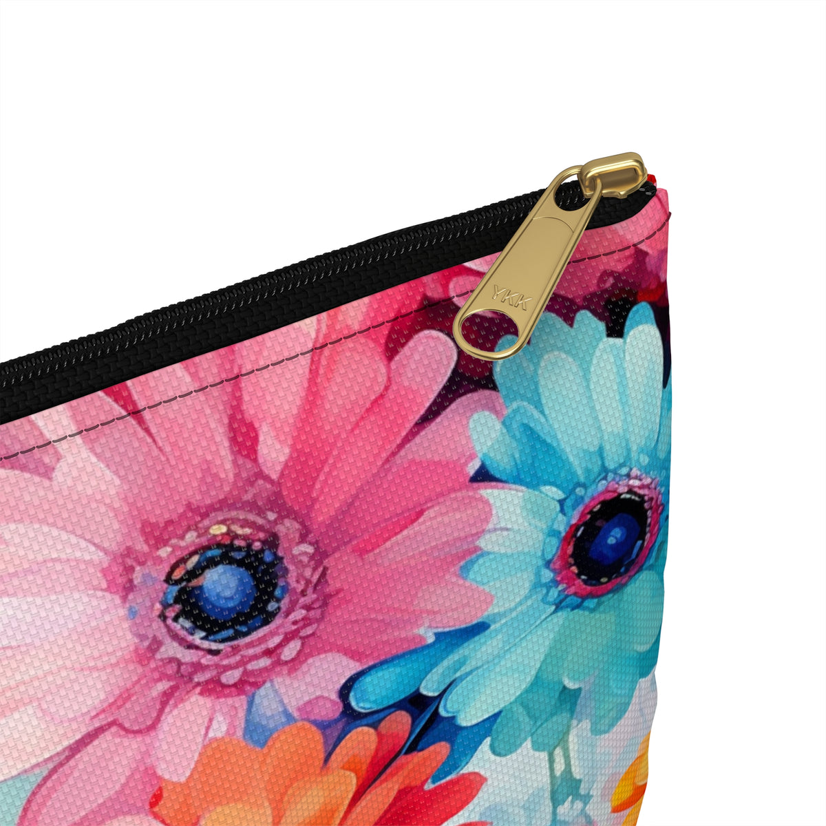 Colour Gerberas Floral Pattern, Watercolour, Flowers, Accessory Pouch