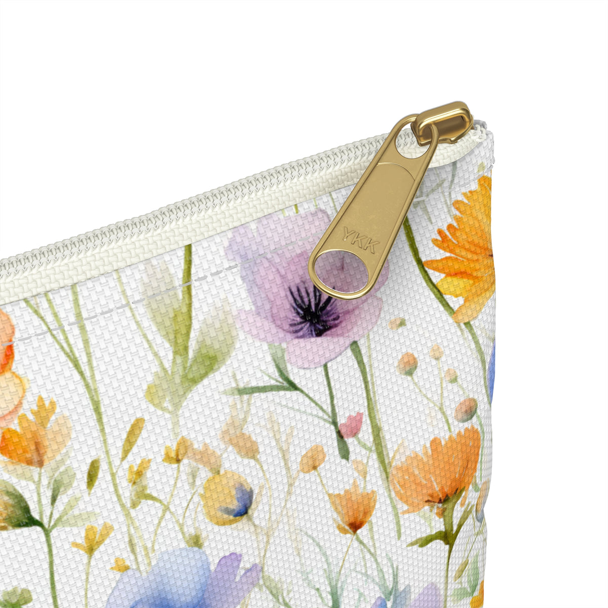 Colour Floral Pattern, Watercolour, Flowers, Accessory Pouch