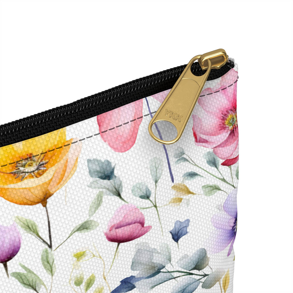 Colour Floral Pattern, Watercolour, Flowers, Accessory Pouch