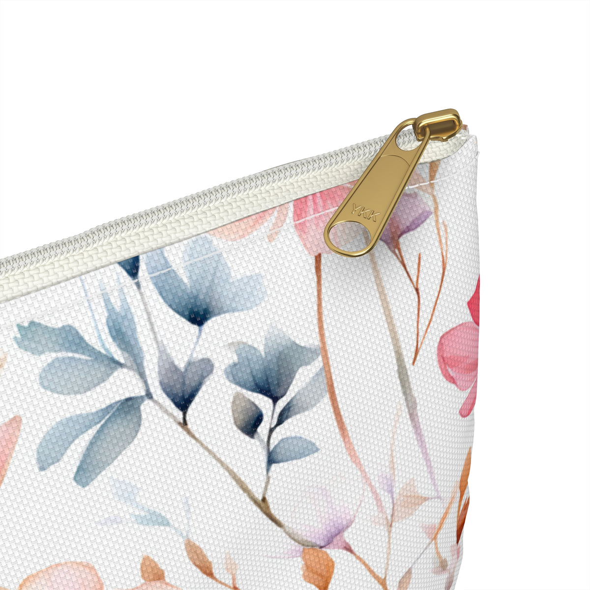 Colour Floral Pattern, Watercolour, Flowers, Accessory Pouch