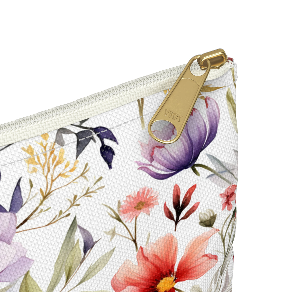 Colour Floral Pattern, Watercolour, Flowers, Accessory Pouch