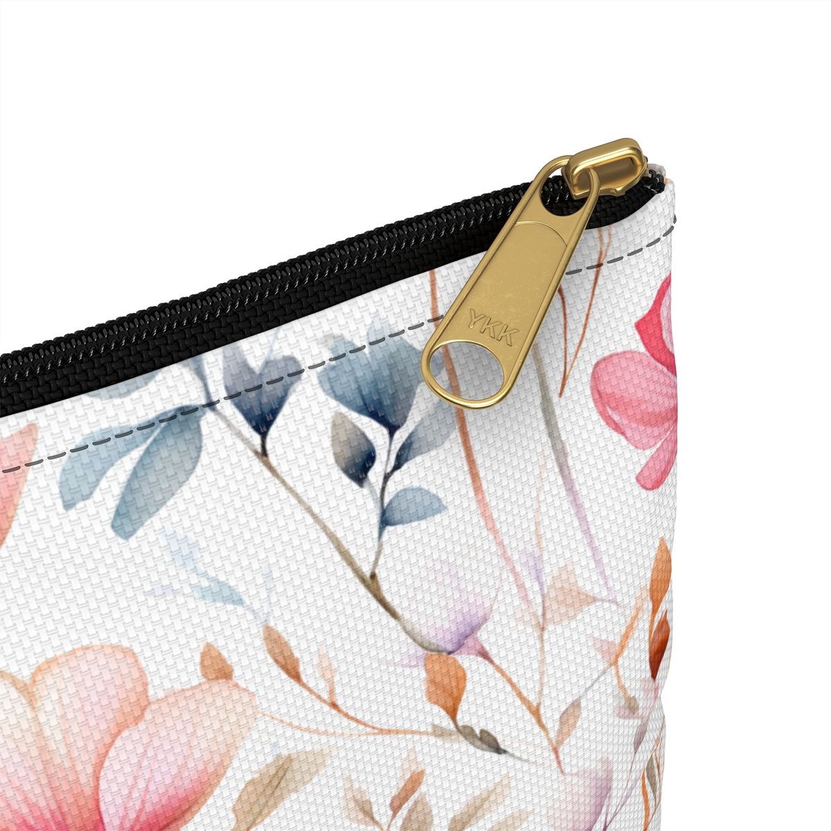 Colour Floral Pattern, Watercolour, Flowers, Accessory Pouch