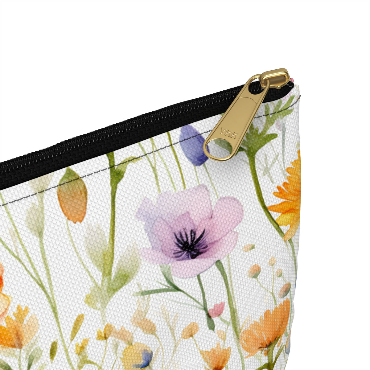 Colour Floral Pattern, Watercolour, Flowers, Accessory Pouch